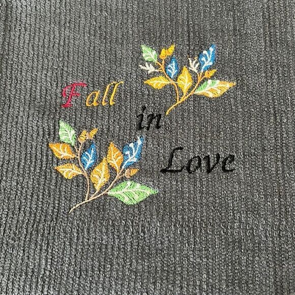 Custom Embroidered Cotton Barmop (2) Towels  “Happy Fall Y’all” “Fall in Love” - Picture 7 of 14